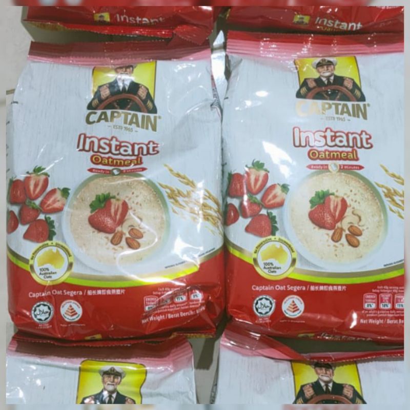 

captain oat merah / instan oatmeal malaysia 1kg