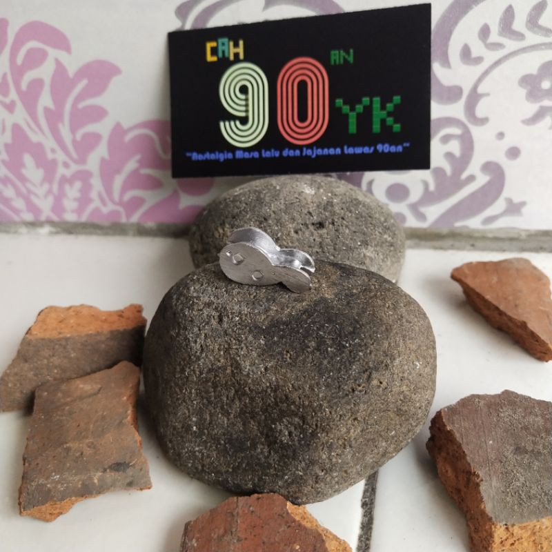 Biji BEKEL Putih Perak 1PCS. Biji Beklen Timah Mainan anak Cewek jadul 90an harga bijian. MURAH.