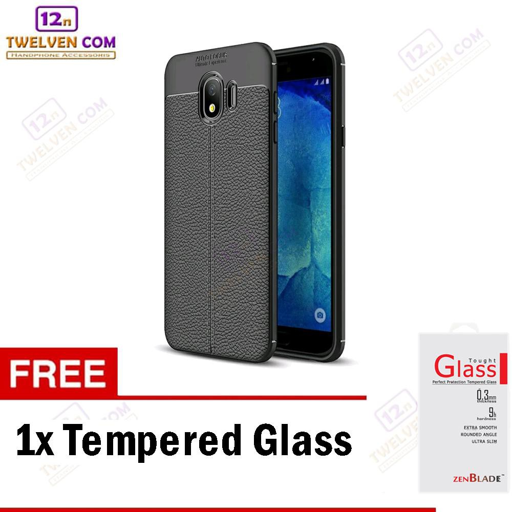 Case Auto Focus Softcase Casing for Samsung J4 2018 - Hitam + Free Tempered Glass