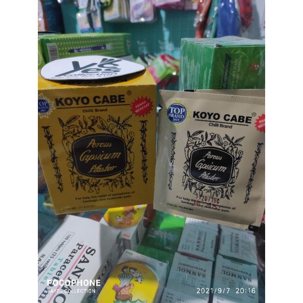 Koyo Cabe Panas Meresap Chilli Brand 1 Pcs Nyeri Encok Pegal Linu Otot