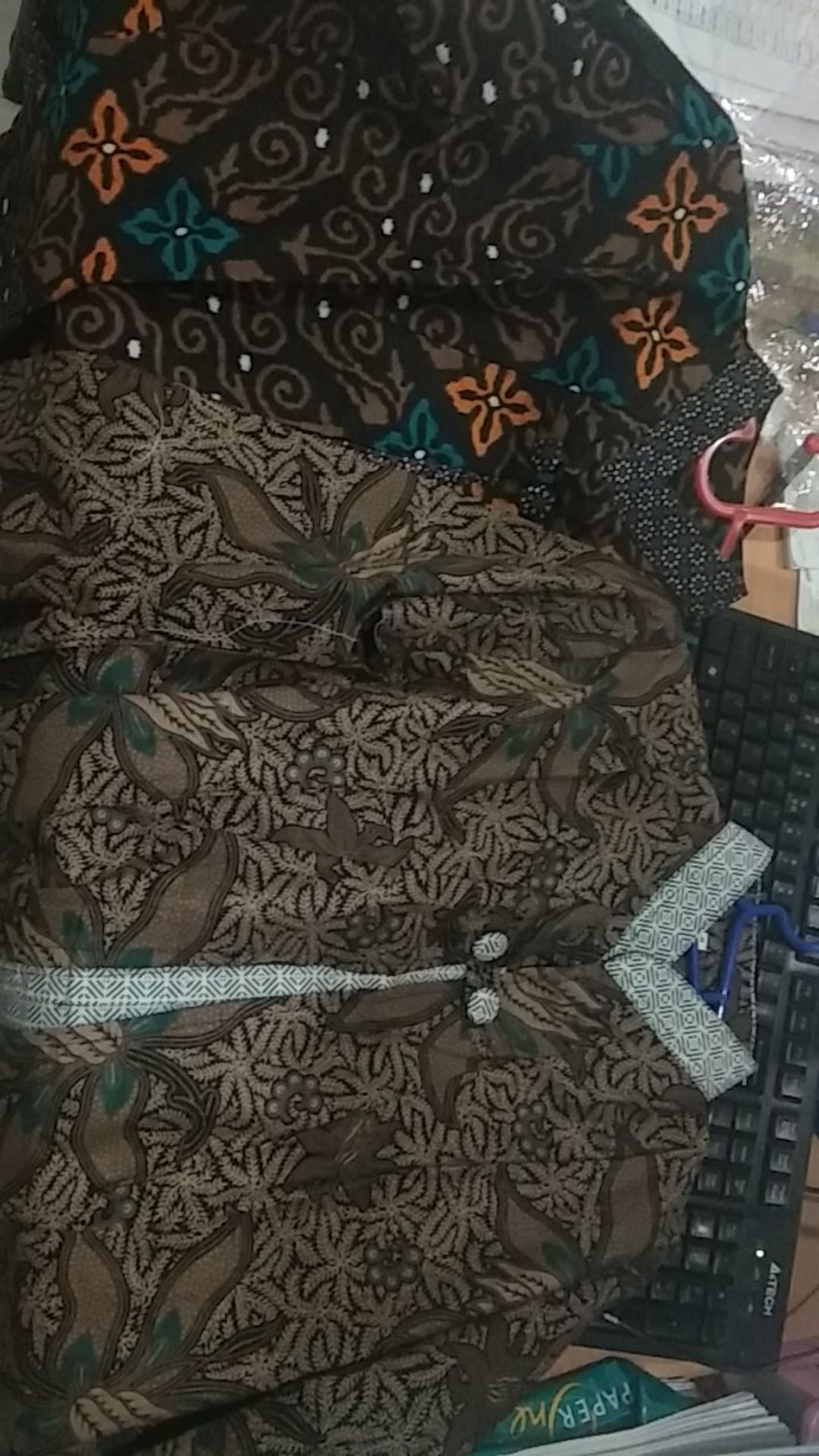 Tey-17 Batik Wanita Asj Sa Hrb026 Kenongo Kemeja Tosca Pendek