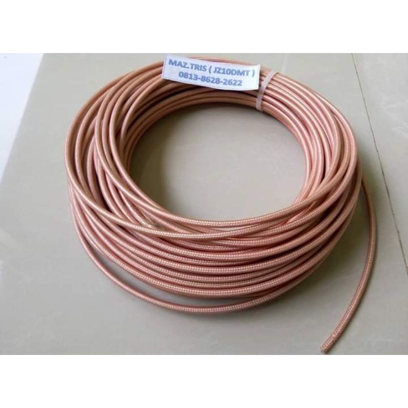 Kabel Teflon RG 142 Dia 4.95mm sebesar RG58