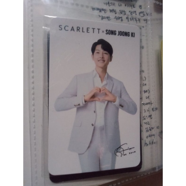 PC SONG JOONG KI PHOTOCARD SCARLETT