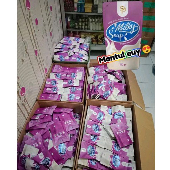 MILKY SOAP Pemutih Badan/Wajah Pria&amp;Wanita 100%Original