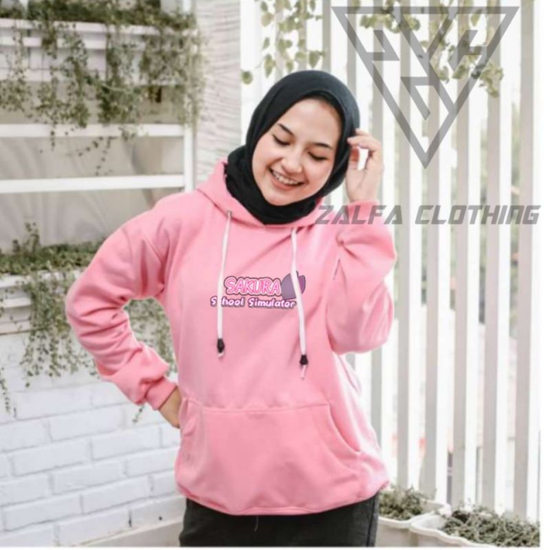 JAKET HOODIE SWEATER SAKURA SCHOOL SIMULATOR LOGO