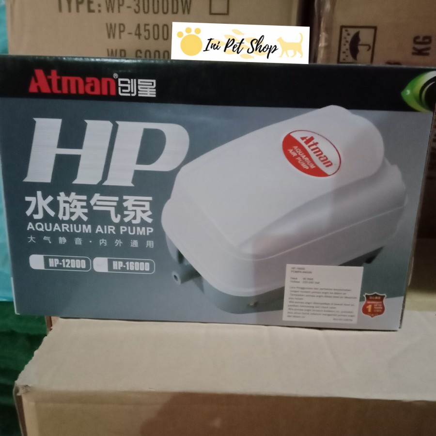 ATMAN HP 16000 POMPA UDARA AQUARIUM KOLAM ATMAN HP16000