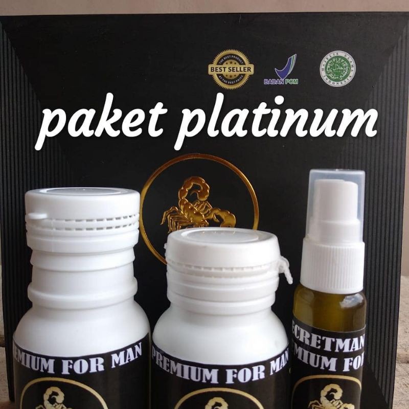 SECRETMAN ORIGINAL //PAKET PLATINUM // OIL 50ML + KAPSUL ISI 30