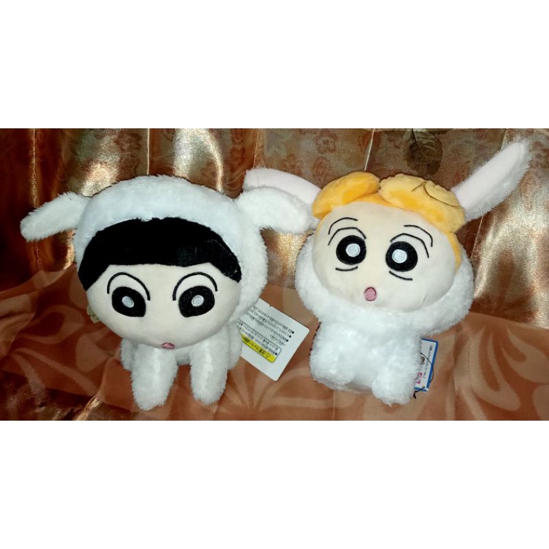 BONEKA PLUSH SINCHAN DAN HIMAWARI KOSTUM SHIRO // BONEKA SINCHAN // BONEKA LUCU