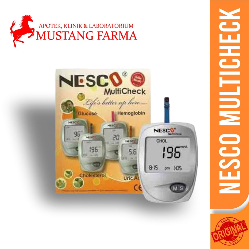 Alat tes Nesco gula darah kolesterol asam urat