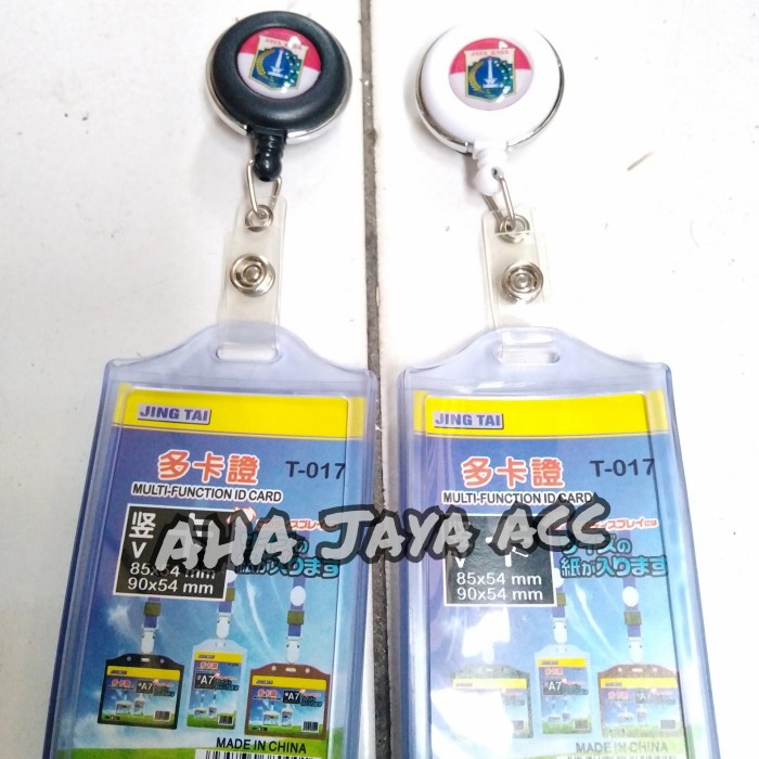 

Murah Name Tag Id Card Karet Bening Double 2 Sisi Plus Yoyo Logo Dki Terlaris