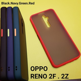 Oppo RENO 2F Case Fuze Doff Matte Belakang Mika Samping