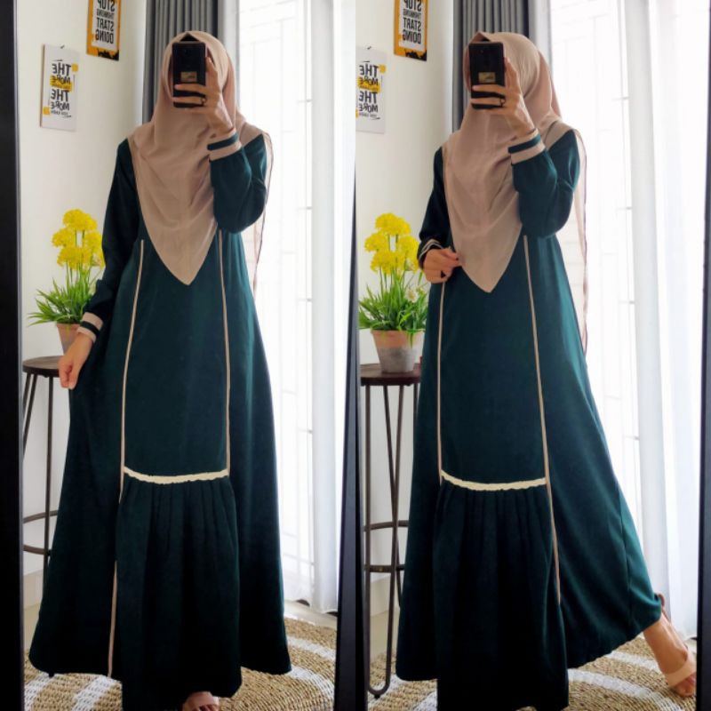 Alona maxyMatt ity crepe/ new gamis Alona maxy