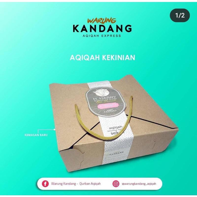 Paket Aqiqah Nasi Putih Box Kardus / Besek