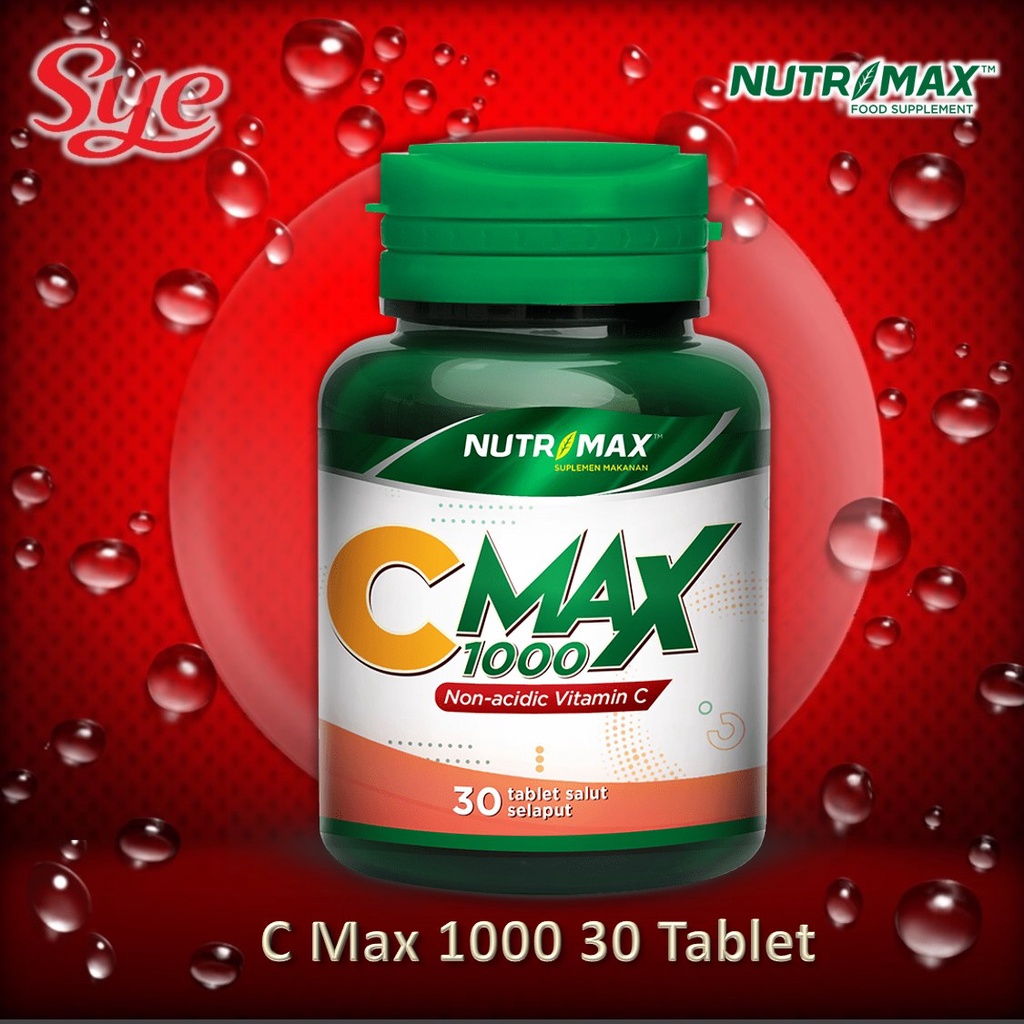 BPOM NUTRIMAX C MAX 1000MG ISI 30 TABLET / NUTRIMAX CMAX 1000 MG / VITAMIN C+ PLUS / SYE