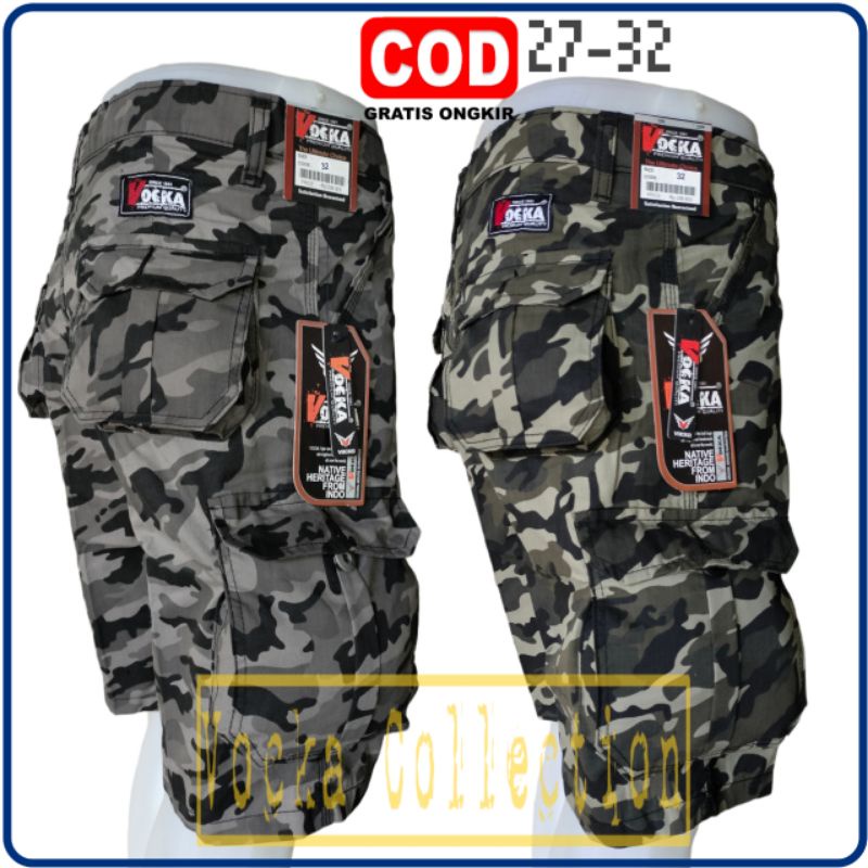 Celana Cargo Loreng Terbaru PDL Outdoor motif Terbaru Vocka