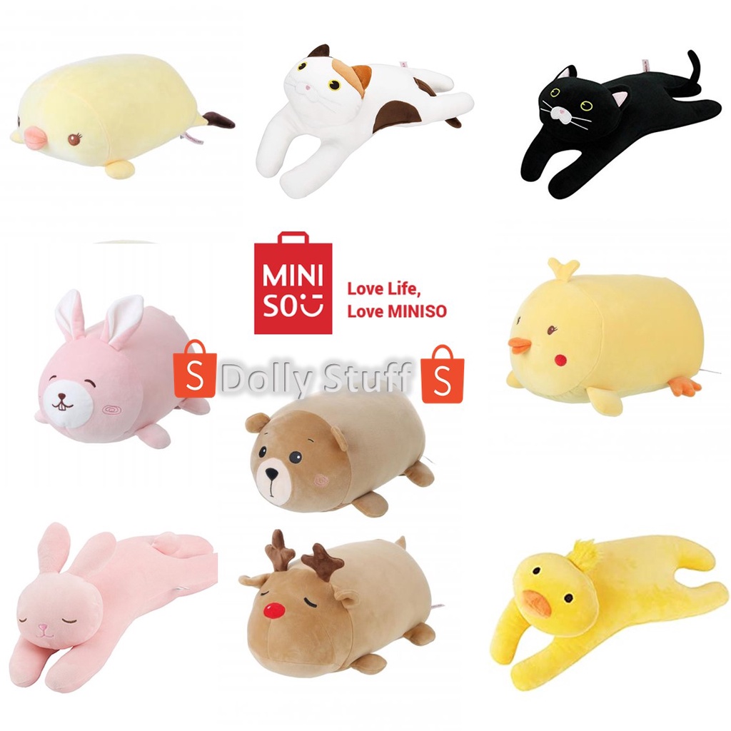 Boneka Kelinci Miniso Life original // Boneka ayam miniso // Boneka kucing miniso life