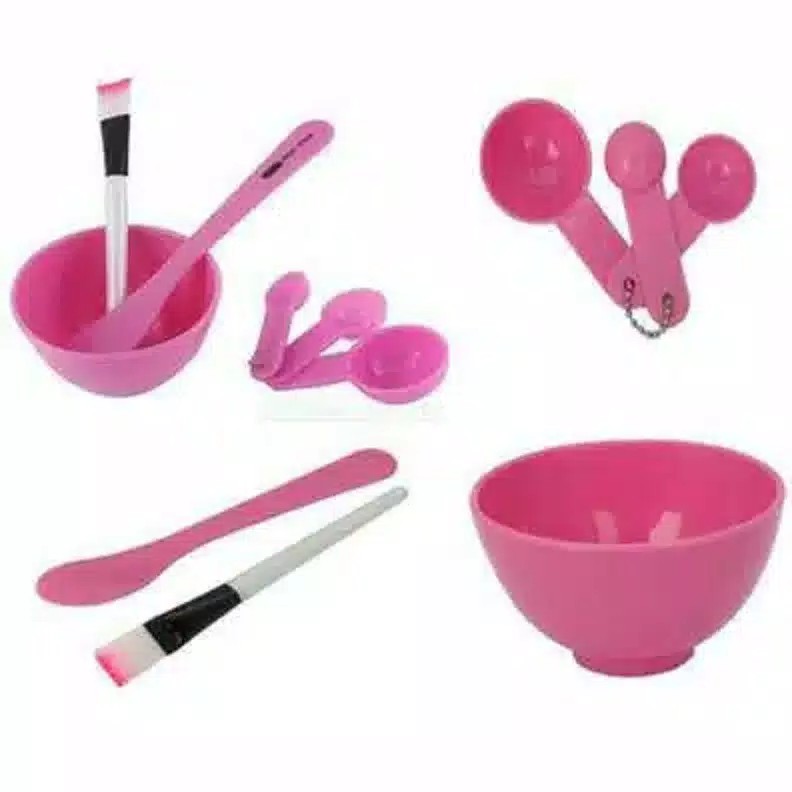 ☀ Sunly ☀ A081 Mangkok Masker Set Mask Bowl Mangkok Masker DIY 4 IN 1 Kosmetik Brush Kuas