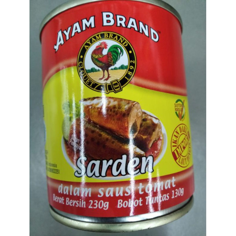 

ayam brand sarden dalam saus tomat 230g