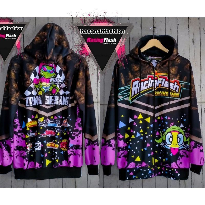 JAKET RACING MANDALIKA/JAKET RACING /JAKET RACING STAR/ BALAP PRINTING  DEWASA PRIA WANITA-R kuya