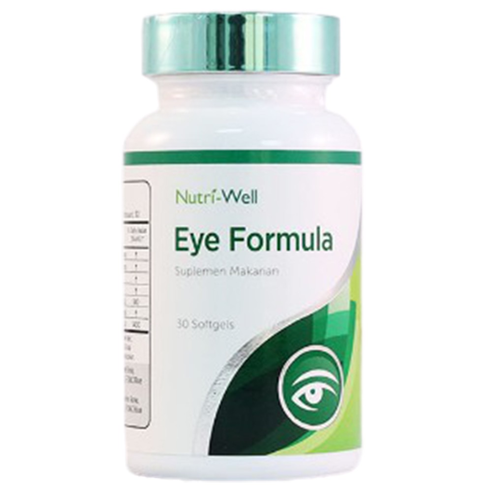 NUTRIWELL NUTRI WELL EYE FORMULA KESEHATAN MATA KERING LELAH CEGAH RADANG KATARAK MAKULA 30 KAPSUL