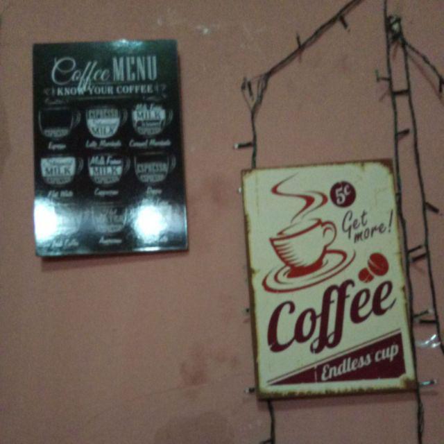 Wall Decor Art/hiasan Dinding/dekorasi Rumah/cafe/office/dapur/ Dan Lain-lain