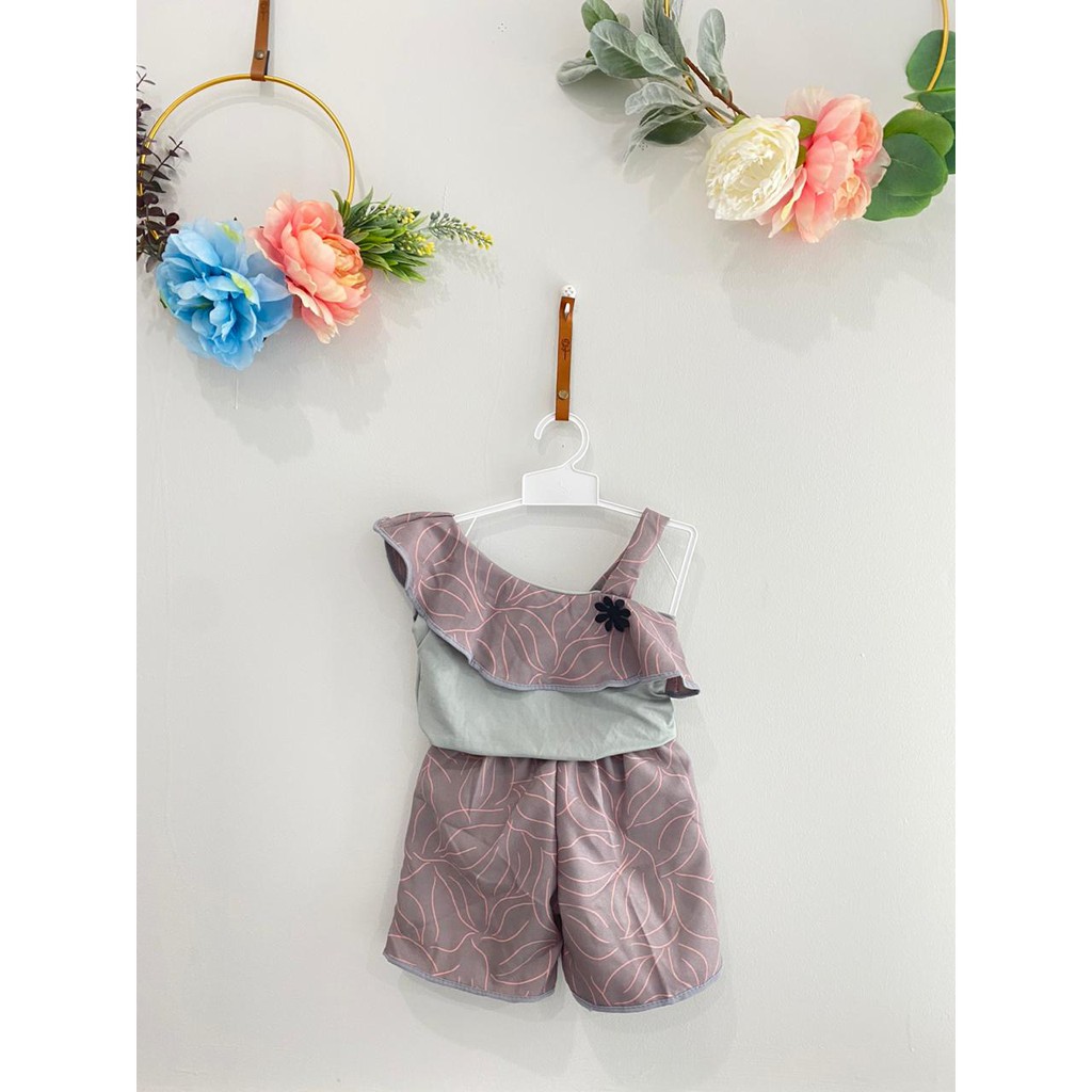 Owlet - setelan anak / dress anak murah / dress rempel sabrina