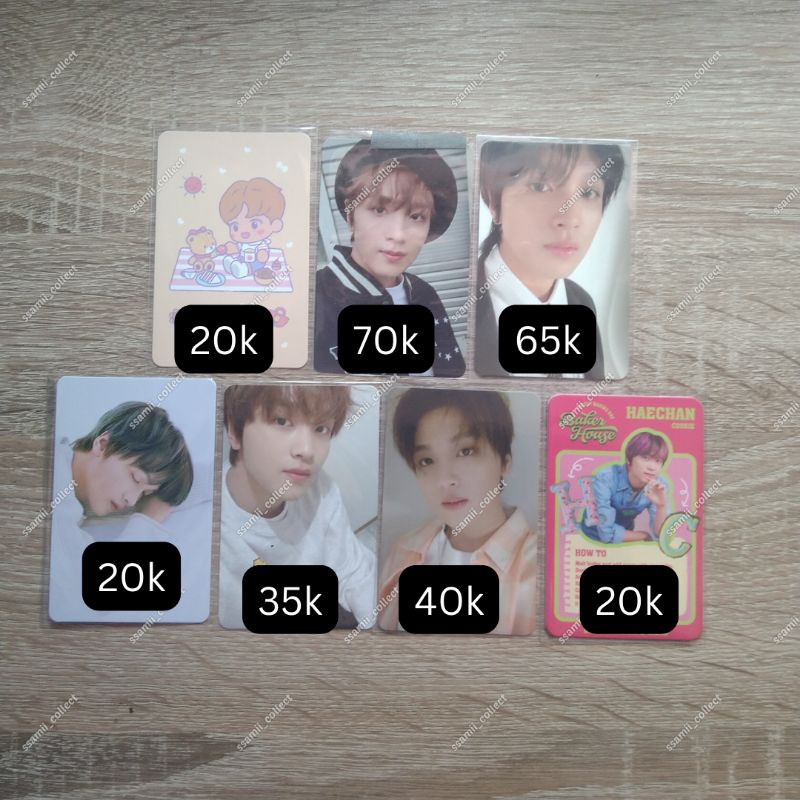 PC Haechan boring & recipe card