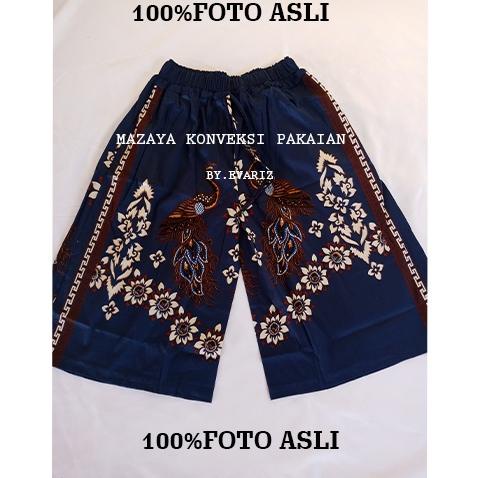 CELANA KULOT BATIK  PENDEK WANITA KULOT BATIK PENDEK KATUN STRETCH DEWASA CELANA KULOT BATIK JUMBO –
