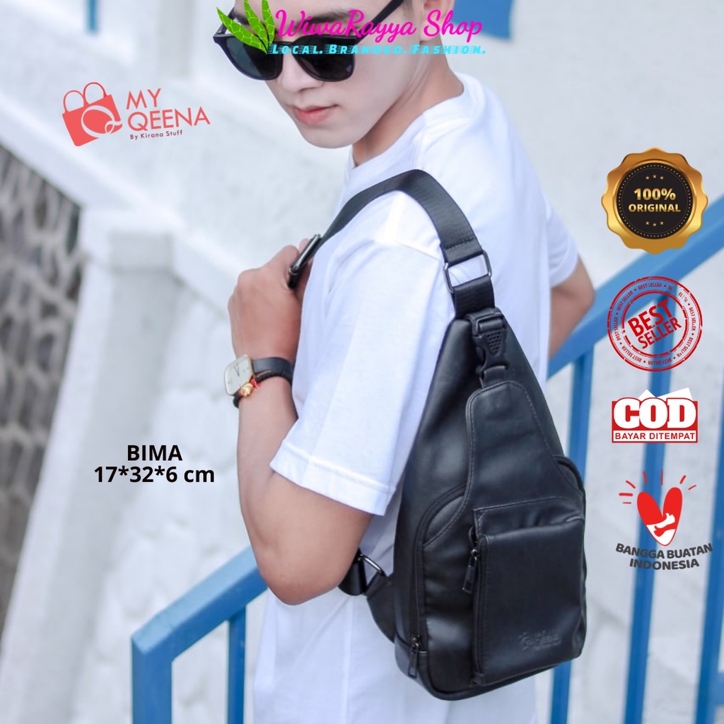 Tas Selempang Pria BIMA Original My Qeena by Kirana Stuff
