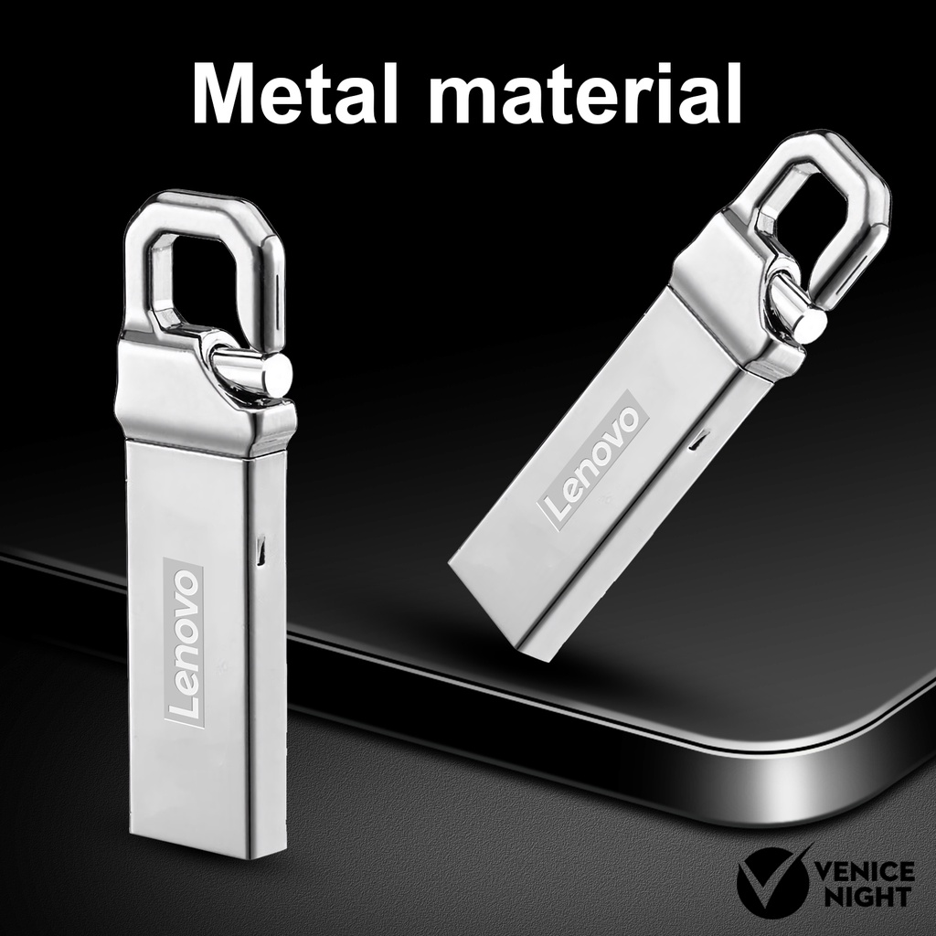 LENOVO (SF) Flashdisk USB 3.0 High Speed Anti Air Kapasitas 4GB / 8GB / 16GB / 32GB / 64GB / 128GB Warna Silver Untuk Komputer