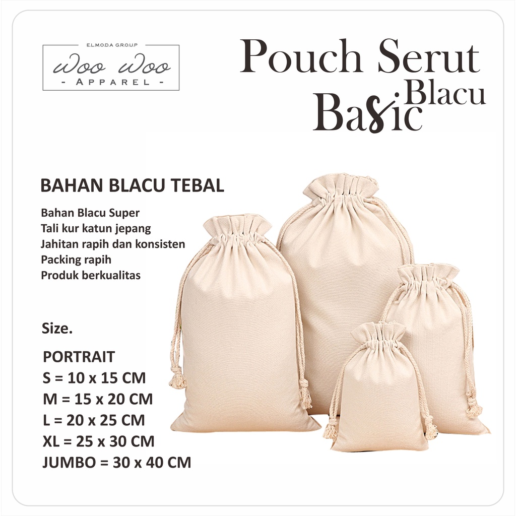 Pouch Serut Blacu Basic