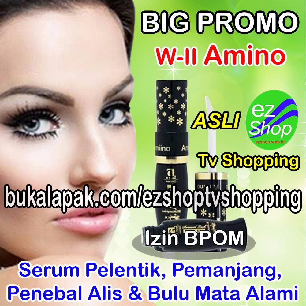 Pemanjang Bulu Mata Penebal Pelentik Bulu Mata dan Alis Alami W II Amino Ez Shop Tv Shopping Izin B