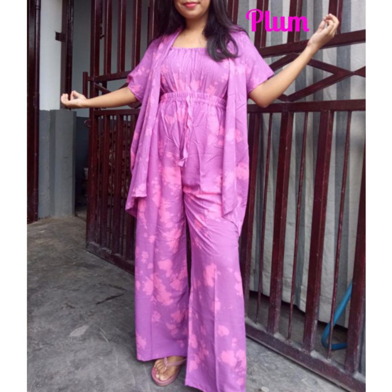 Setelan Bali Kemben Celana Outer One Set