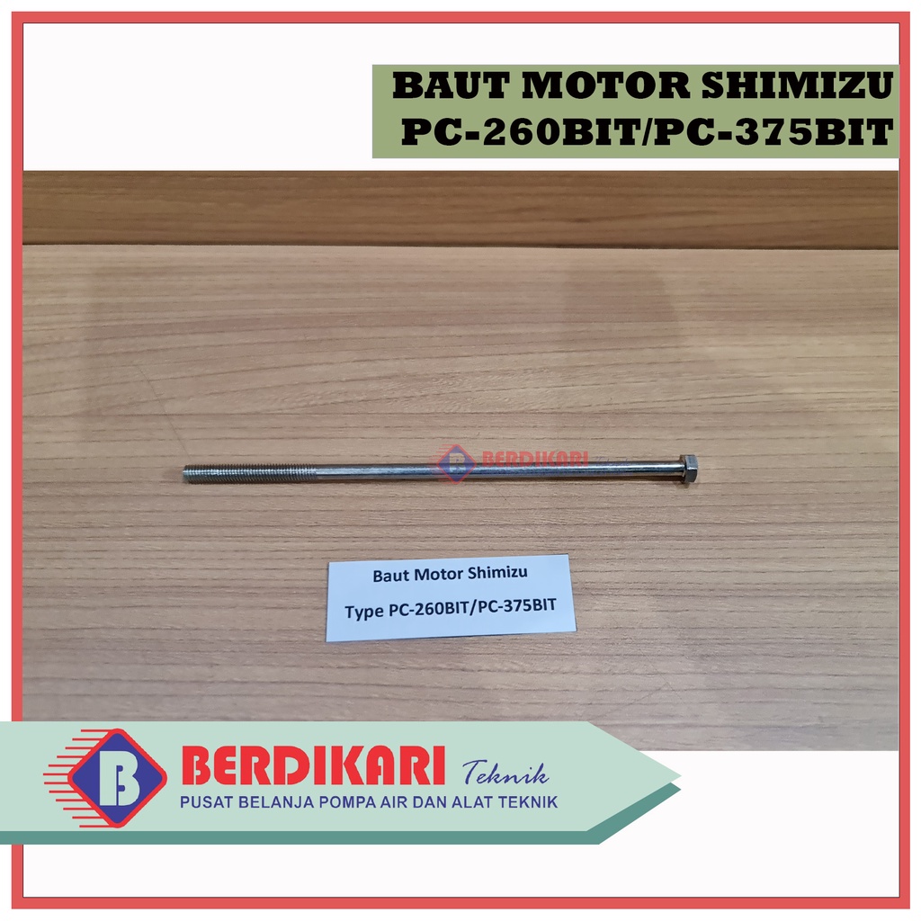 Baut Motor Panjang Pompa Air shimizu Type PC-260 . PC-375 JET PUMP