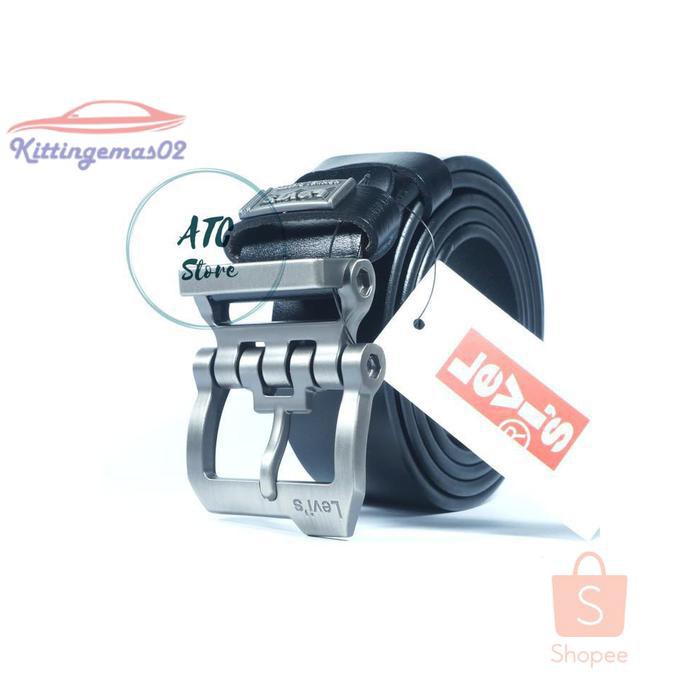 IKAT PINGGANG PRIA GESPER SABUK KTG2I16 IMPORT KULIT ASLI LEVIS 501 CLASIC