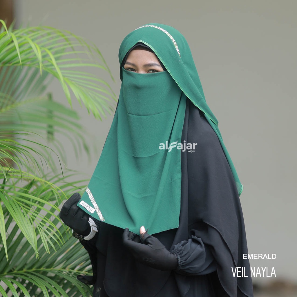 CADAR NIQOB BANDANA Veil Nayla Dua Layer by Alfajar