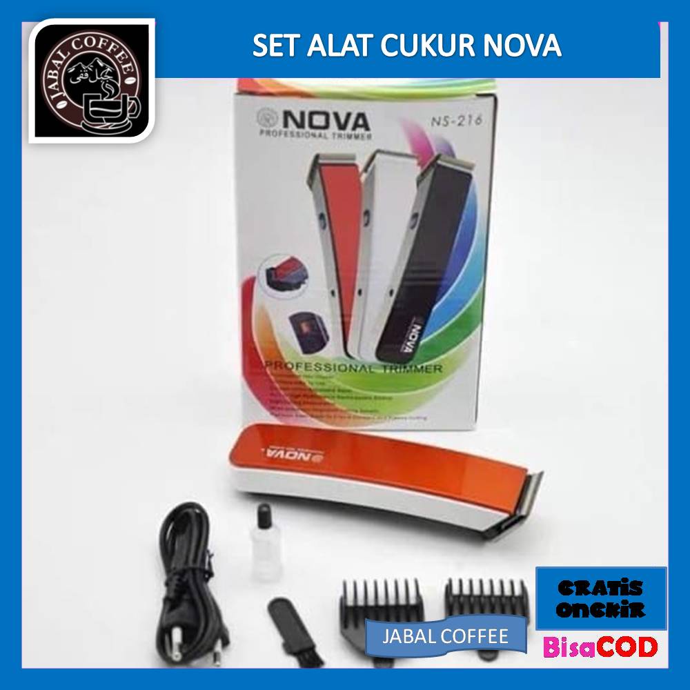 Alat Cukur Nova / Alat Cukur Rambut Kumis Jenggot / Alat Cukur Shaver Rambut Nova NS-216 013