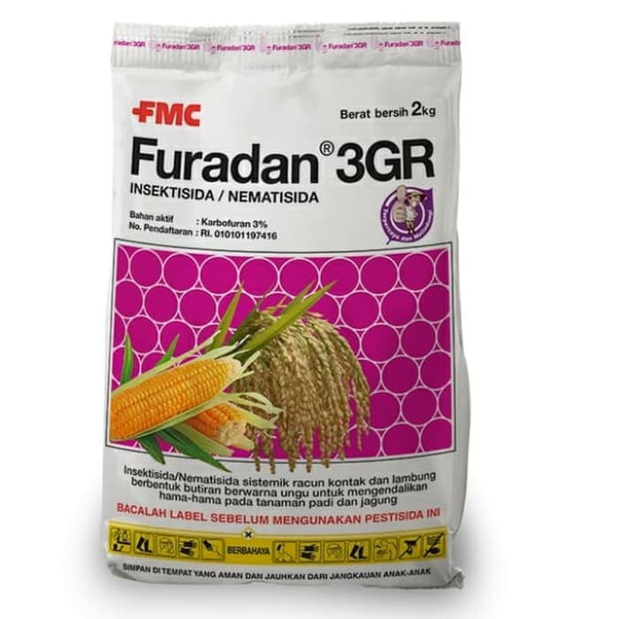 Jual Furadan 3GR 2000 Gram Akarisida / Nematisida / Insektisida Sistemik terbaik