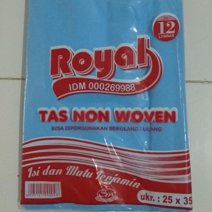 

PROMO Tas Spunbond Handle Uk 25x35 / Tas Kain Polos / Tas Non Woven | ASENDO - Biru Muda