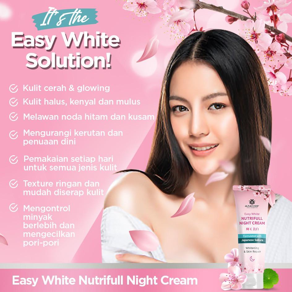 [KODE HR67P] Paket Siang & Malam Azarine Easy White (Day Cream SPF 25 & Night Cream) - 2pcs