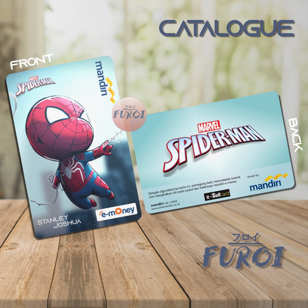 Kartu Flazz BCA | Kartu Emoney Mandiri | Chibi Spiderman