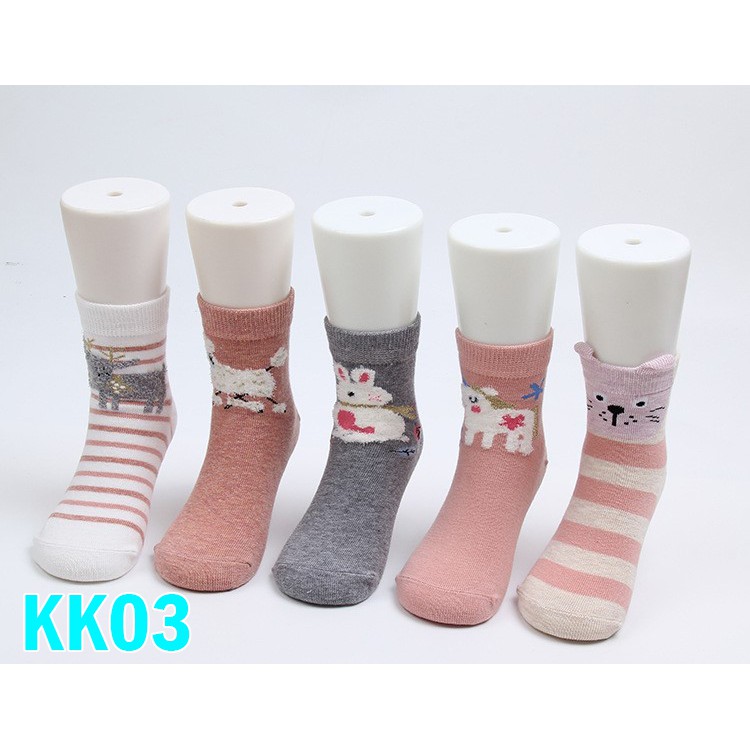 Kaos Kaki Anak Set Motif Karakter Lucu