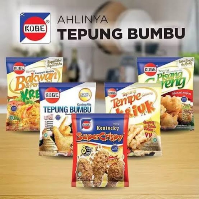 Tepung bumbu kobe 210g tepung tempe tepung pisang tepung bakwan tepung kentucky super crispy krispy