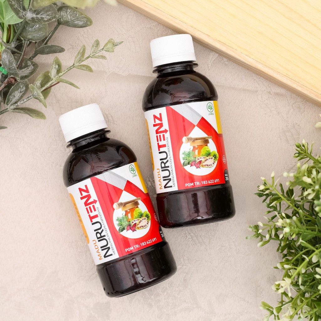 Madu NURUTENZ Obat Herbal Penurun Tekanan Darah Tinggi Hipertensi  Herbal Jantung Madu Nurutens