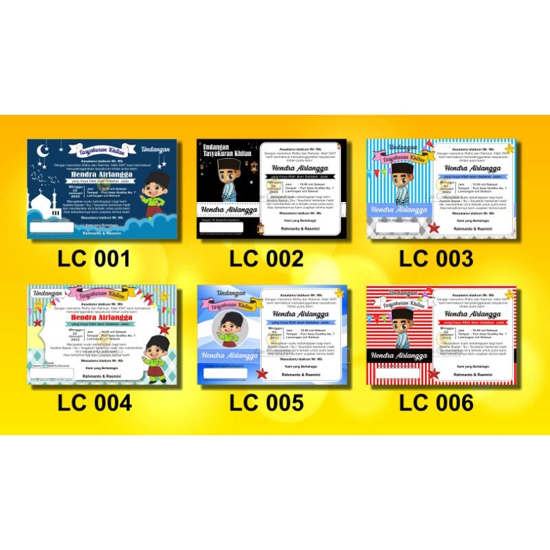 Undangan Khitan/ Sunat/ Walimatul Khitan