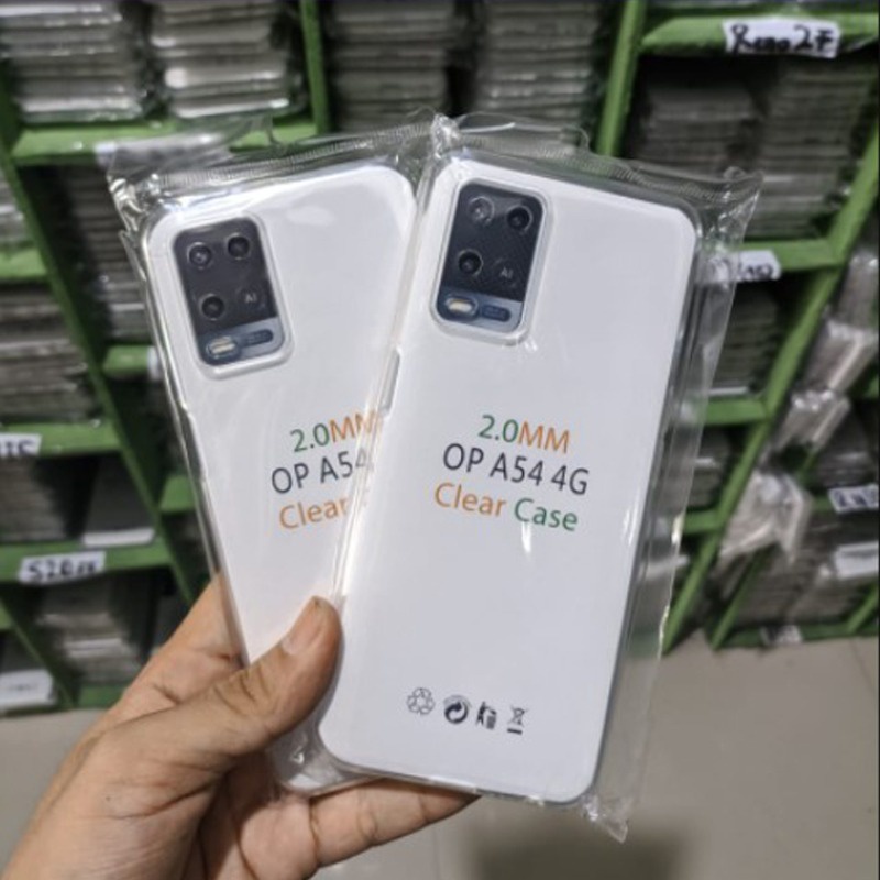Case Oppo A54 2021 Clear Case Tebal 2MM Transparant TPU Premium Softcase