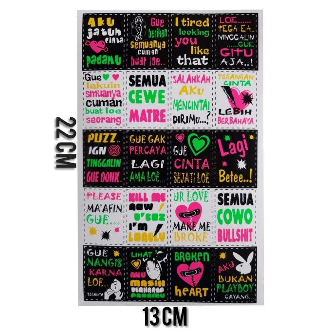 

stiker sticker kotak / sticker stiker lucu / sticker stiker motor mells-st11 Berkualitas