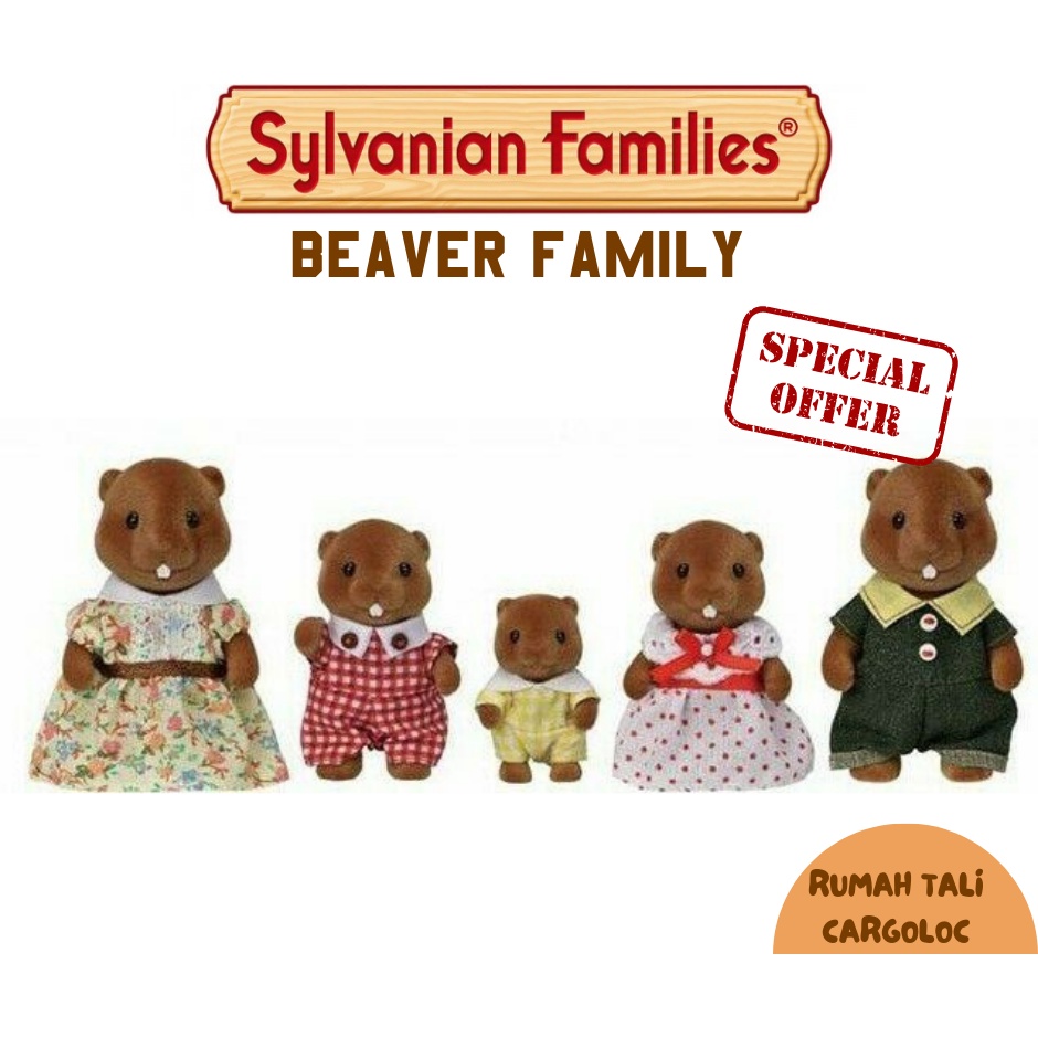 Sylvanian Families BEAVER FAMILY