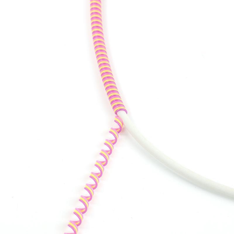 Pelindung Kabel Data / Charger / Earphone Bentuk Spiral Panjang 1.2m