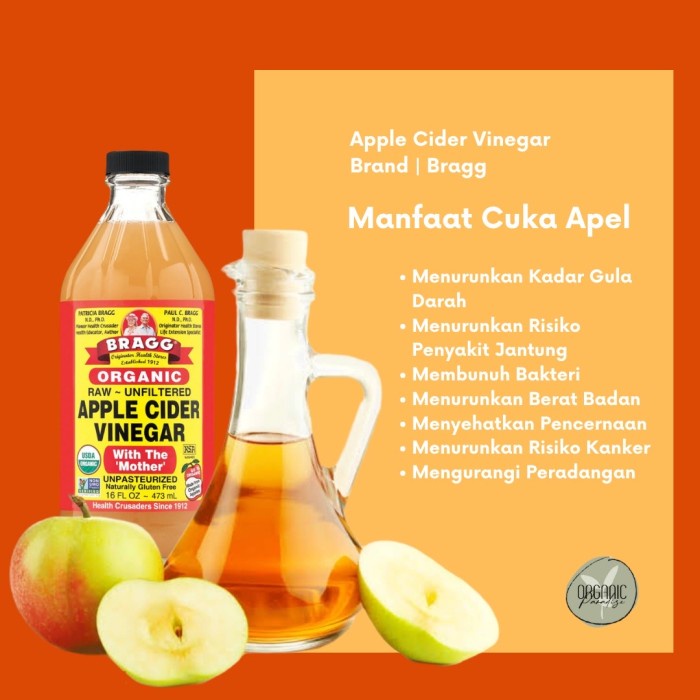 

nh201dd Bragg Apple Cider Vinegar 473 Ml / Cuka Apel Bragg 473 Ml - No Box Ds201Fs